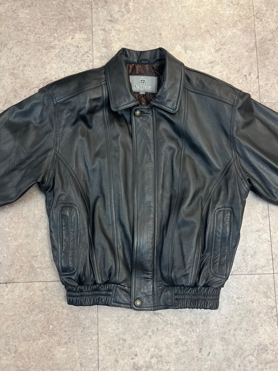 빈티지 양가죽 레더 자켓 블랙 M #csz3942 상품이미지4