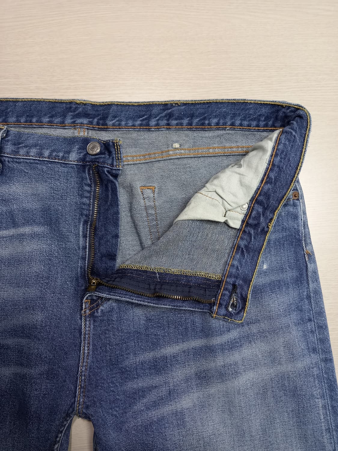 39 리바이스512 멕시코 데미지워싱 스판 슬림일자진 39-11 상품이미지7