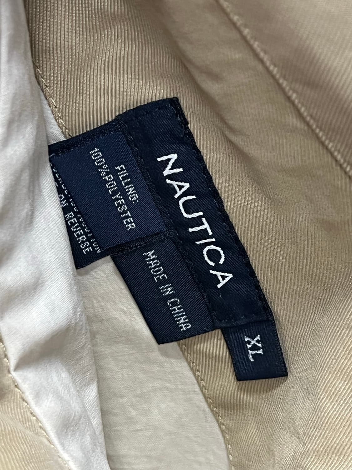 (S) 노티카 올드스쿨 리버시블 블루종 플리스 자켓 베이지 상품이미지5