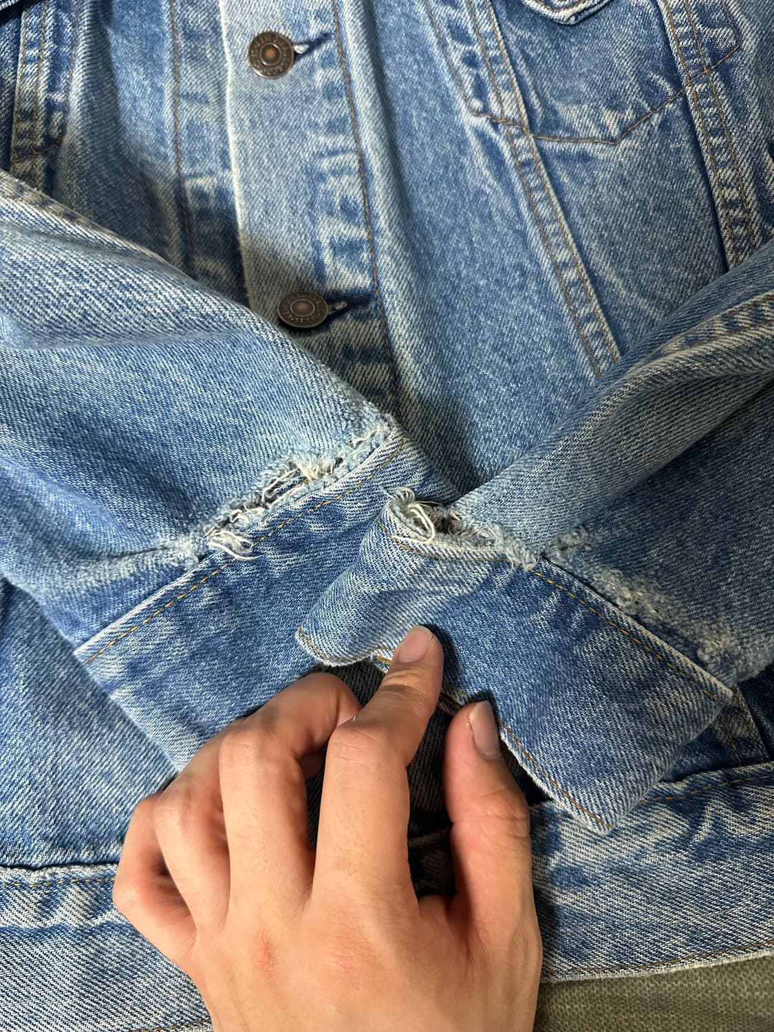 80s 리바이스 USA 70506 빈티지 데님자켓 46R 상품이미지2
