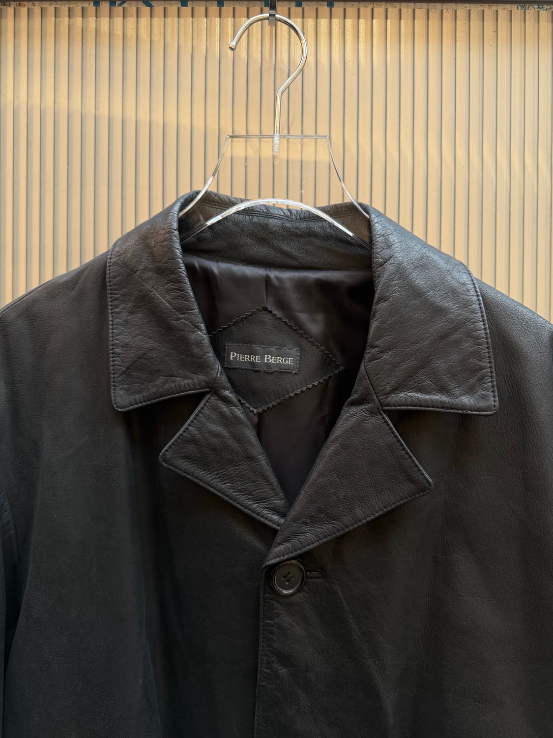 PIERRE BERGE Leather Car Coat 상품이미지3