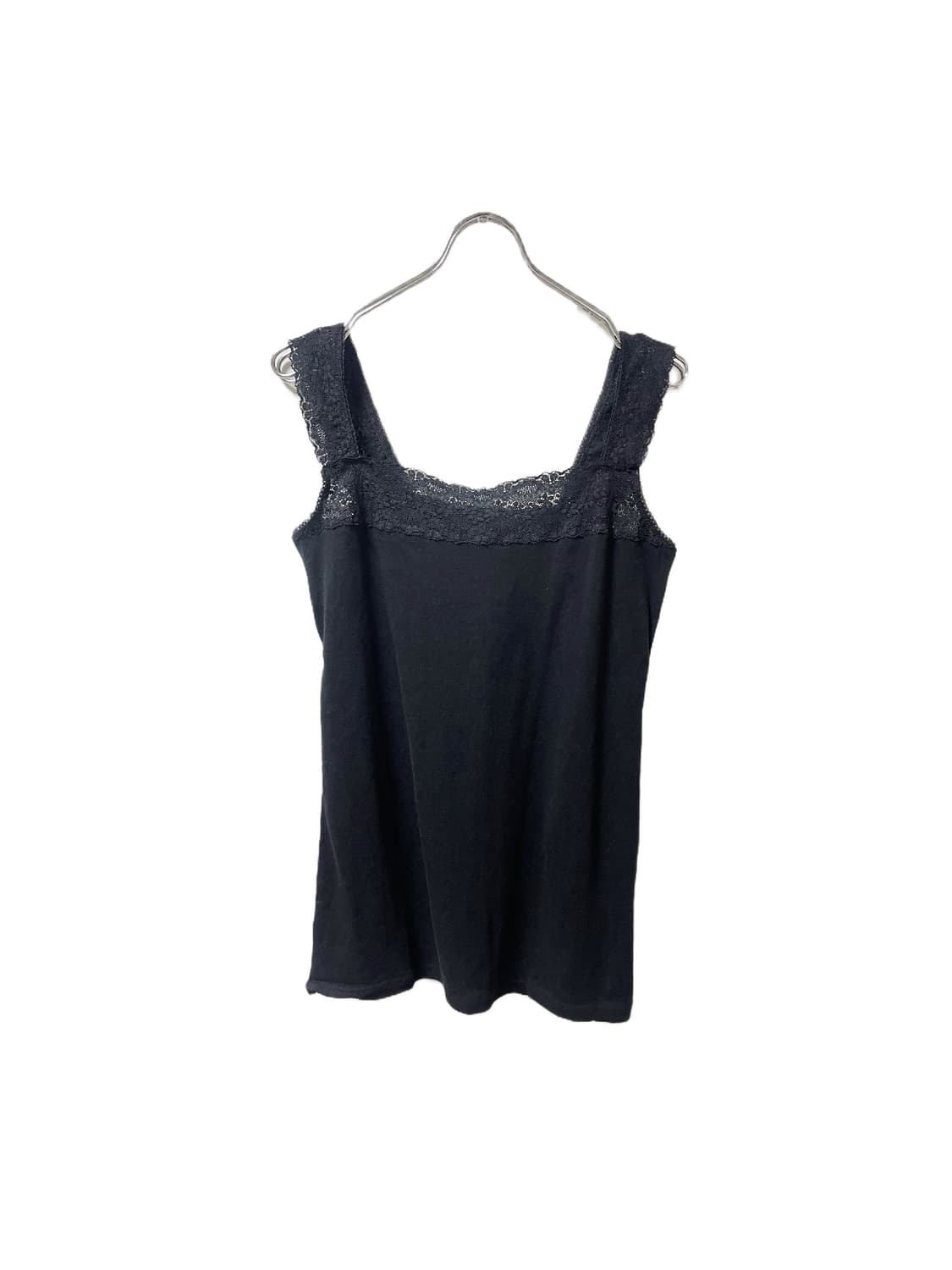 Square Lace Trim Sleeveless Top 상품이미지1