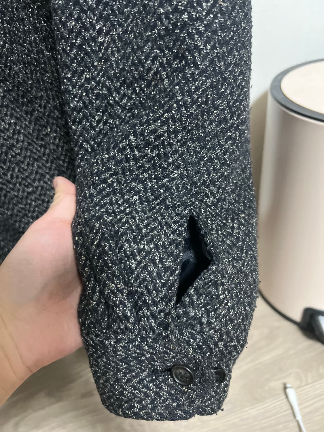 크리스찬 디올 정품 헤링본 블루종 자켓 상품이미지3