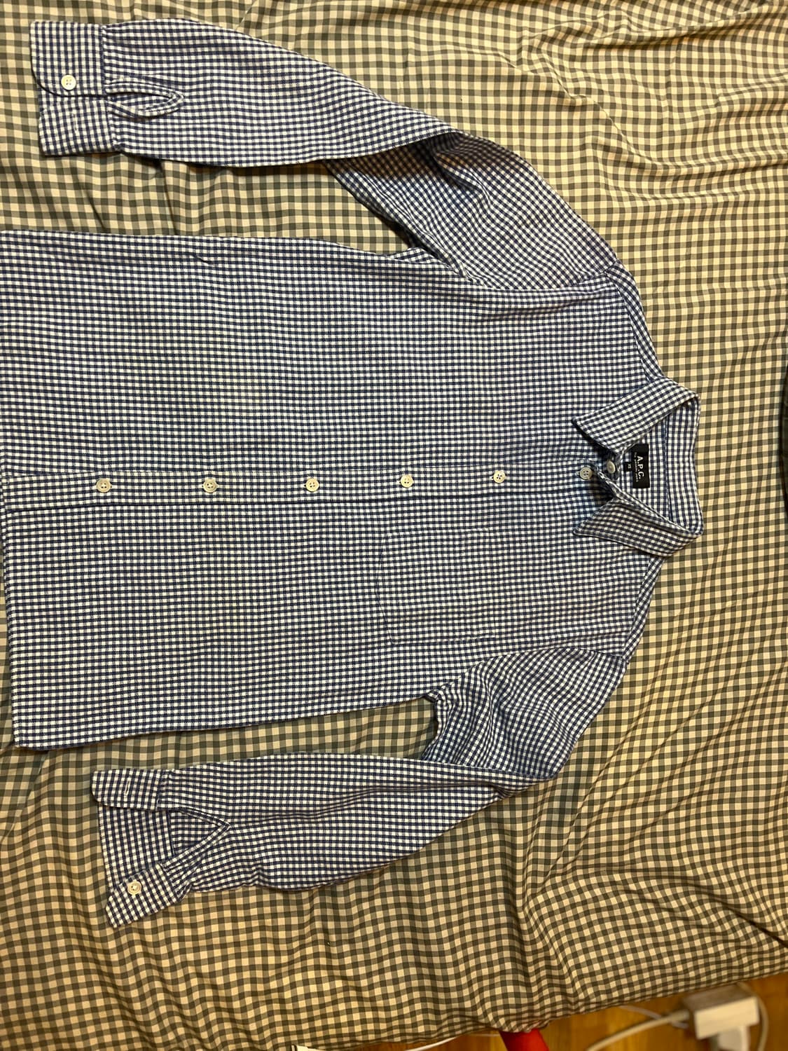 A.P.C  아페쎄 깅엄 헤비코튼 셔츠 XS 상품이미지3