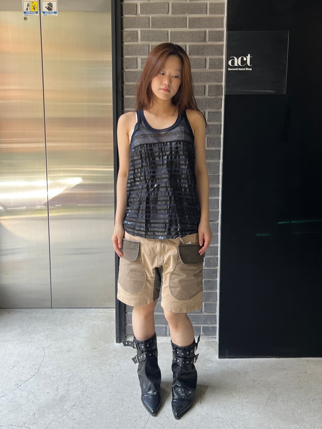 08ss Sacai 사카이 슬리브리스 탑 상품이미지3