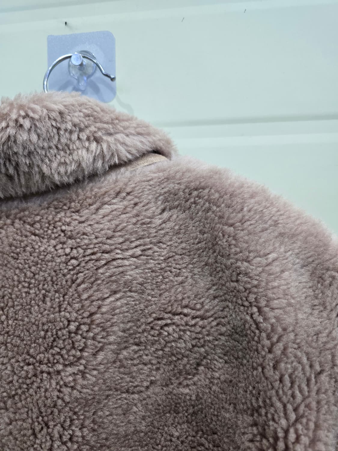 양모 100 숏 자켓 브라운 퍼 자켓 상품이미지6