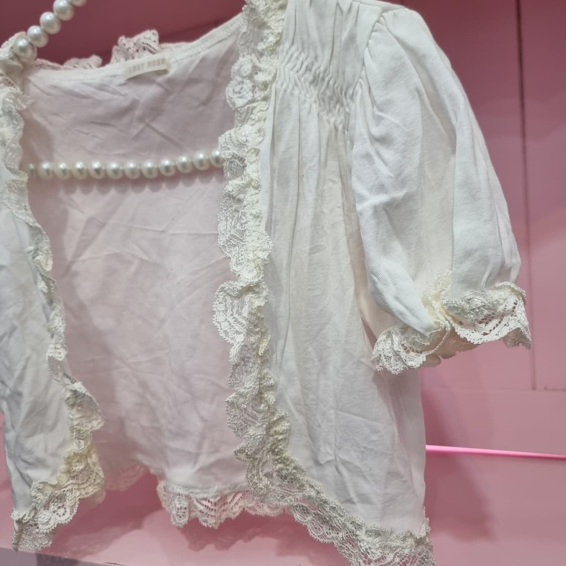 (LEST ROSE) 레이스 볼레로 가디건 상품이미지4