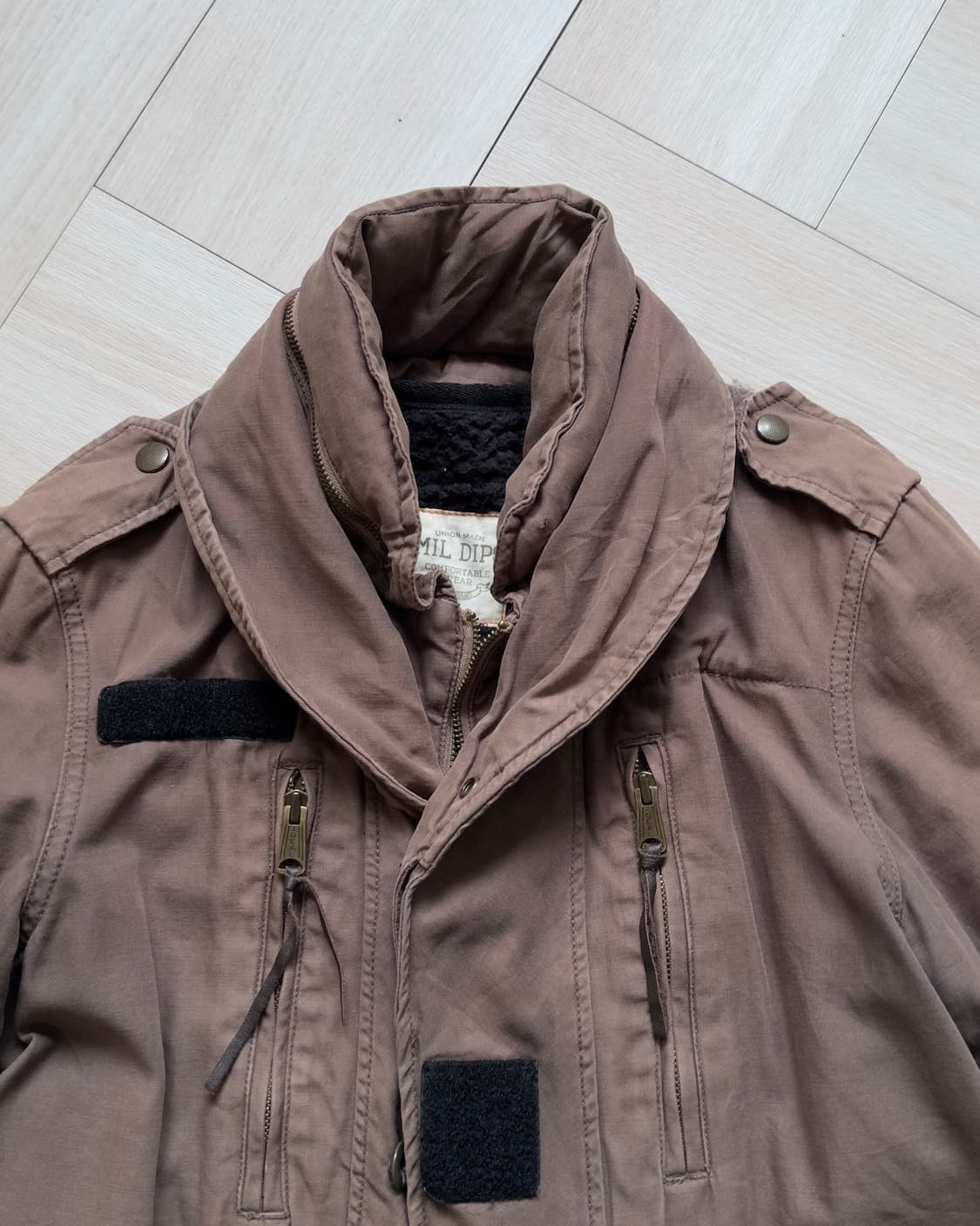 [MIL DIPS] brown military field jacket 상품이미지3