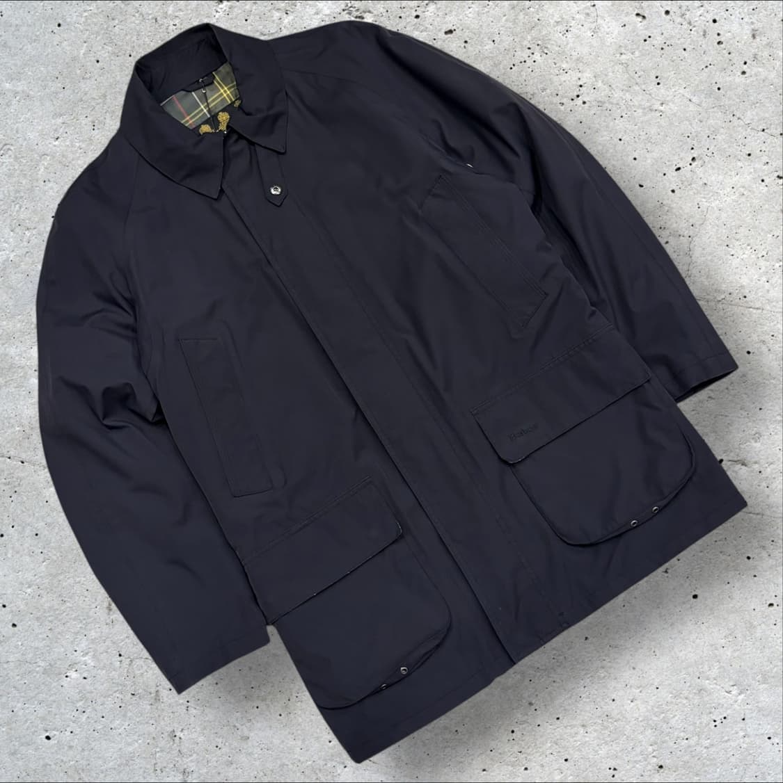 [S] 바버 고어텍스 블랙 바람막이 자켓 코트 C268 상품이미지1