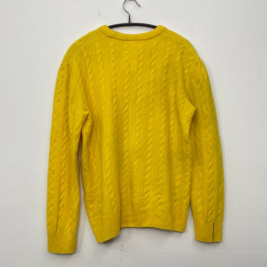 라코스테 LACOSTE 옐로우 꽈배기 라운드넥 니트 4 상품이미지6