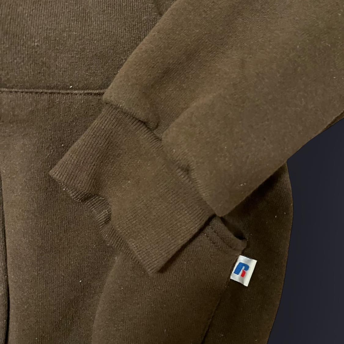 00s 러셀 애슬레틱 후드집업 브라운 상품이미지3