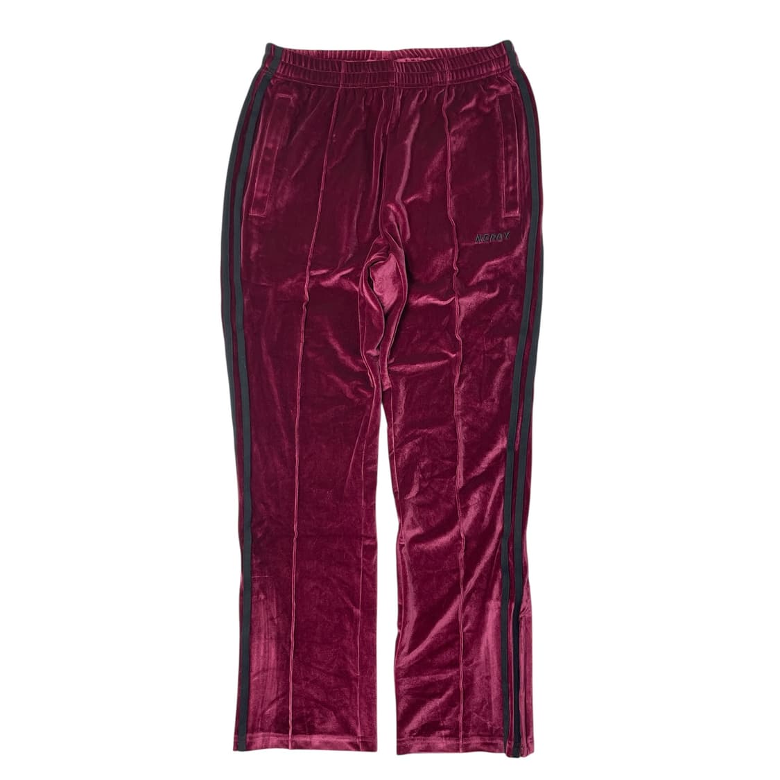 [중고] 널디 벨루아 벨벳 트랙 바지 버건디 M 상품이미지2