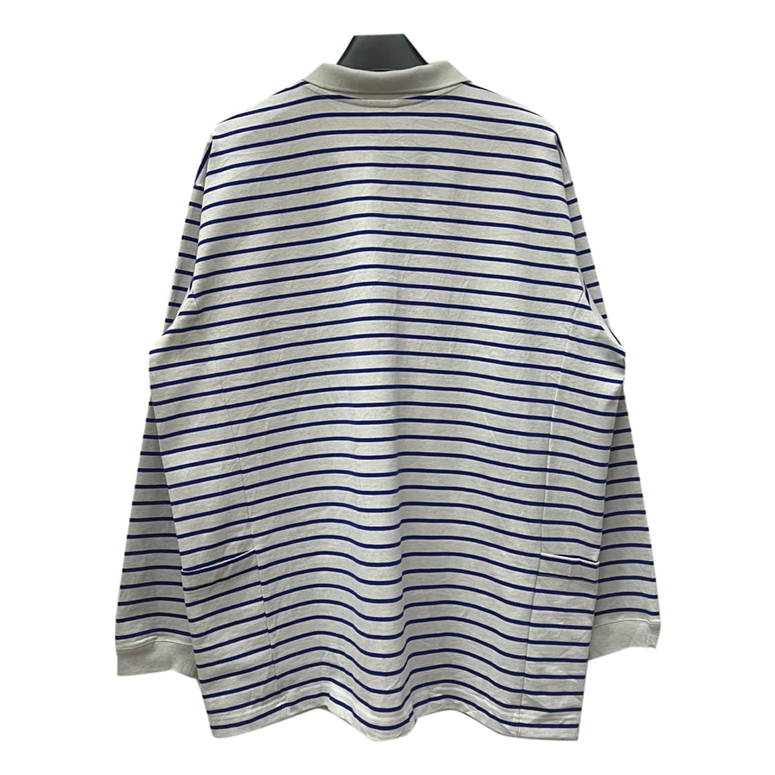 스노우피크 헤비 코튼 사이드 포켓 스트라이프 폴로 긴팔티 XL 상품이미지2