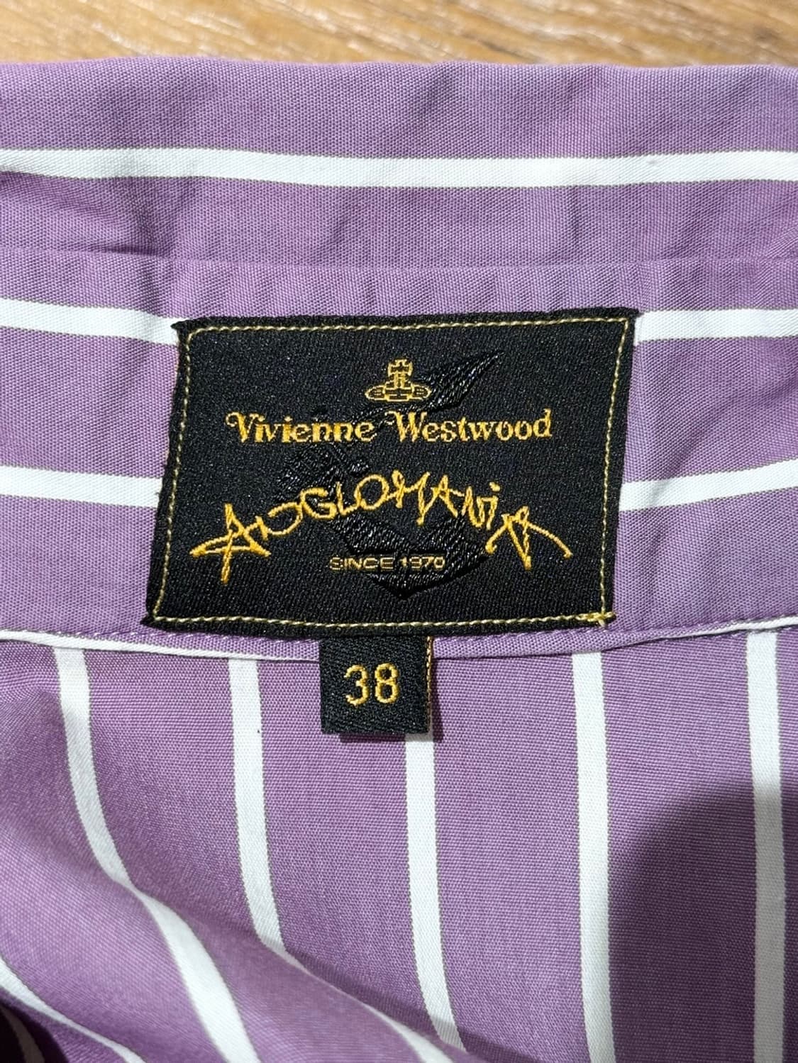 비비안웨스트우드 퍼플 스트라이프 카라 셔츠 상품이미지7