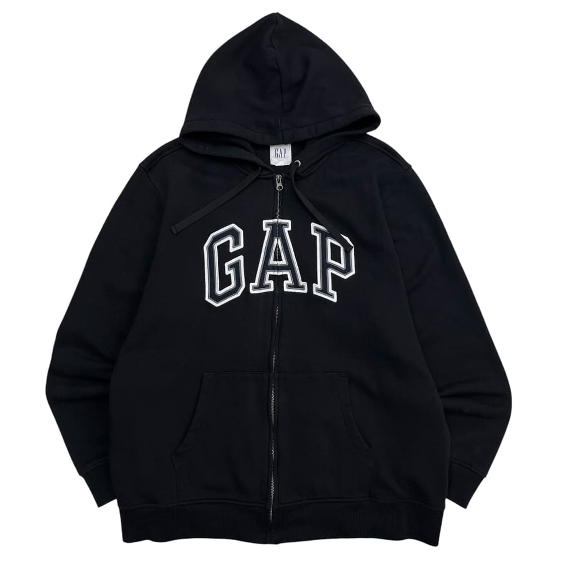  갭 블랙 후드 집업 XL 상품이미지2