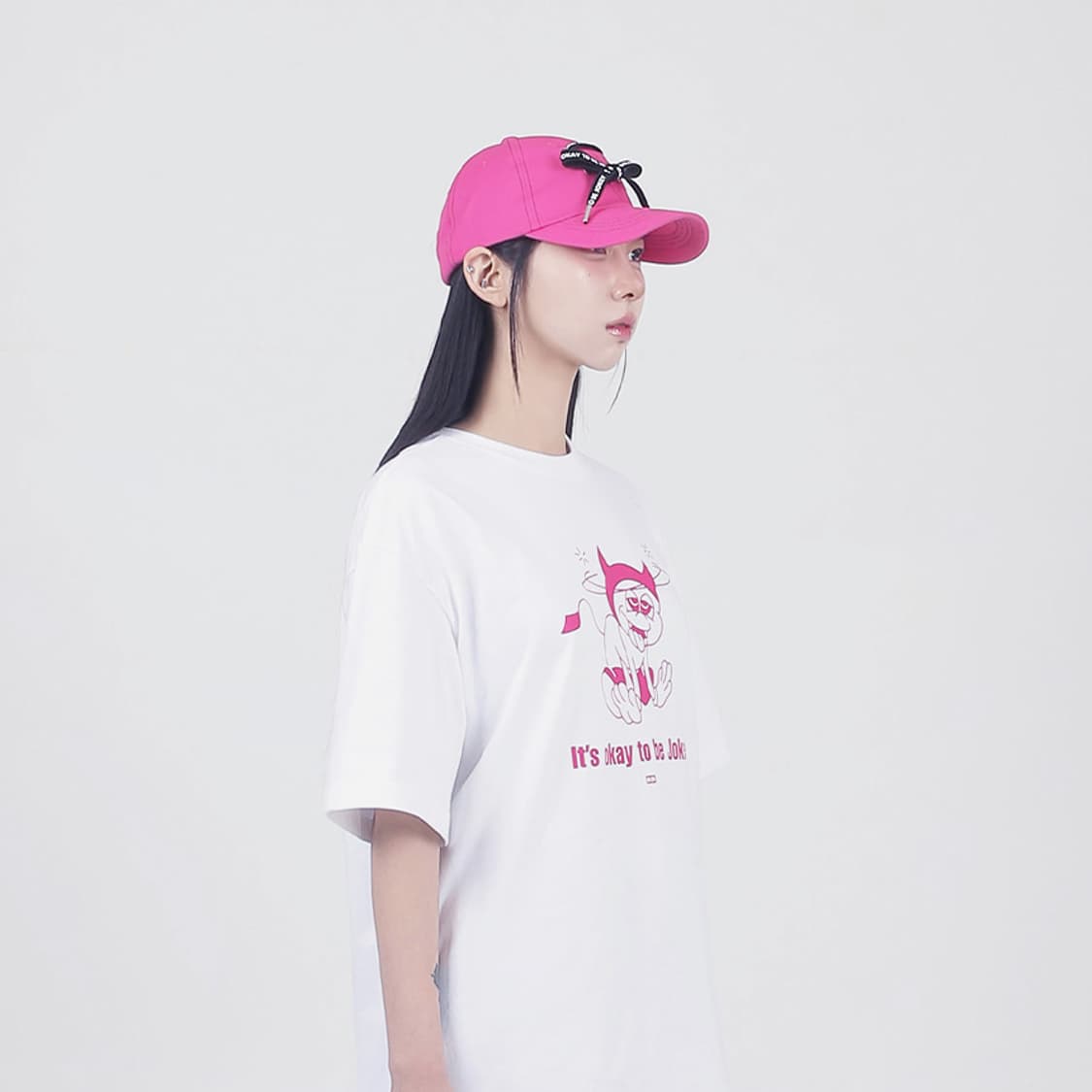 오케이투비조키 슈레이스 볼캡 #핑크 상품이미지2