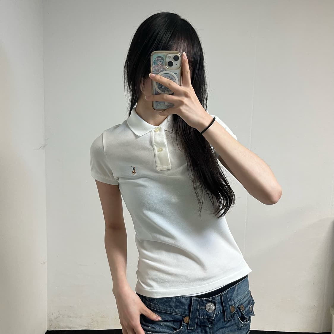 Polo Ralph Lauren White Collar T-Shirt 상품이미지2