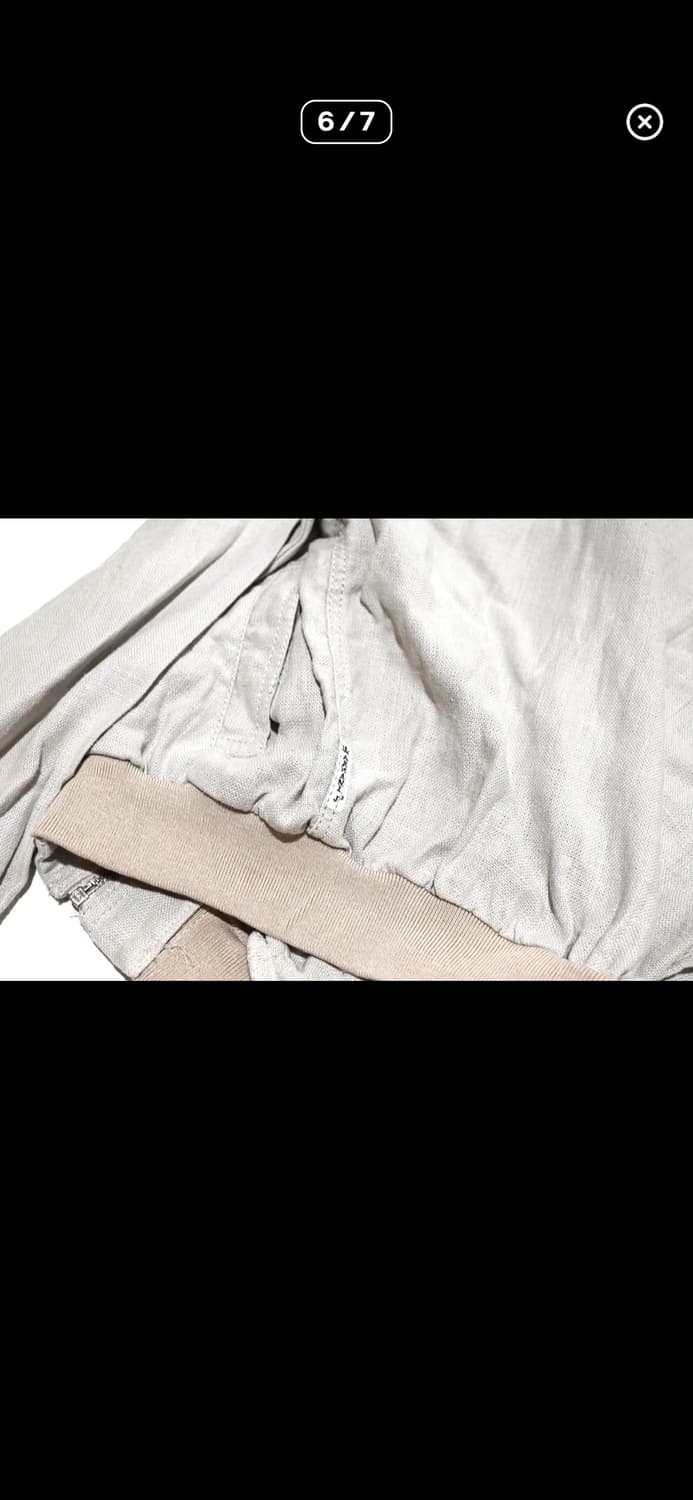 아르마니 진스 90s 린넨 봄버 블루종 상품이미지9