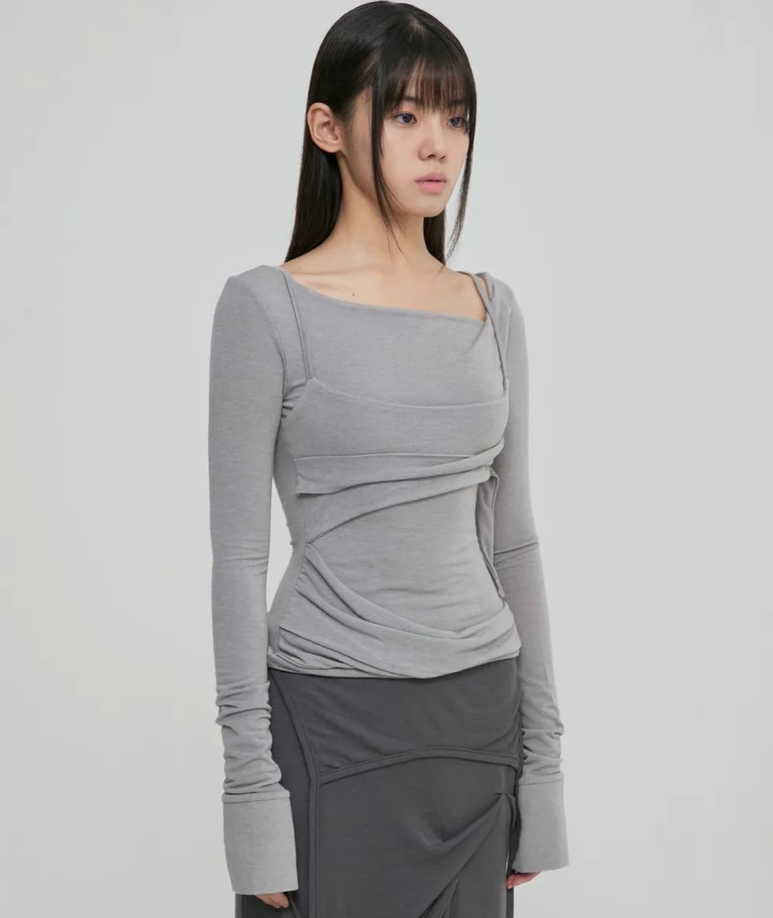 플레이업 레이어드 긴팔 Layered Bustier Long Sleeve 상품이미지2