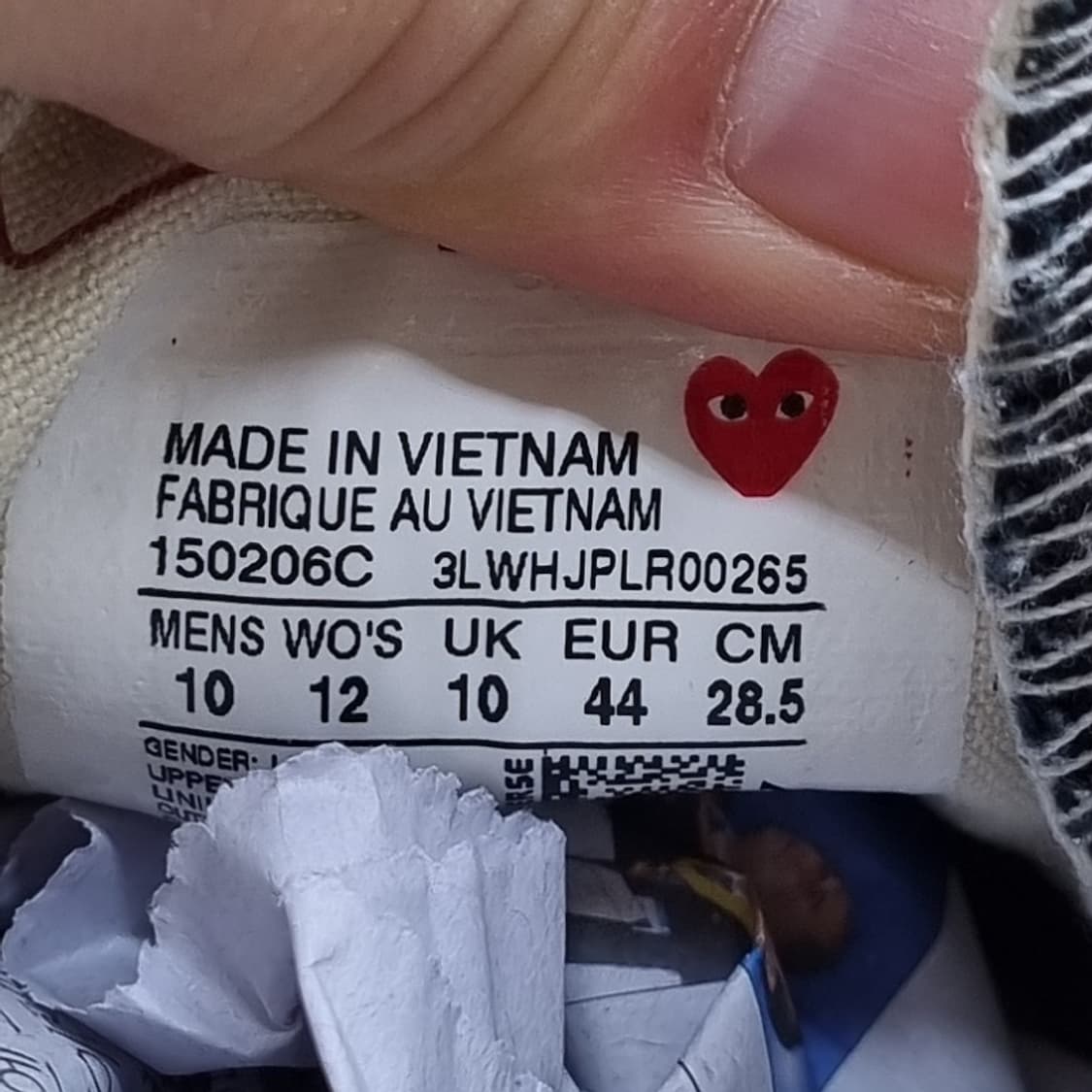 컨버스 x꼼데가르송 스니커즈 285 상품이미지6