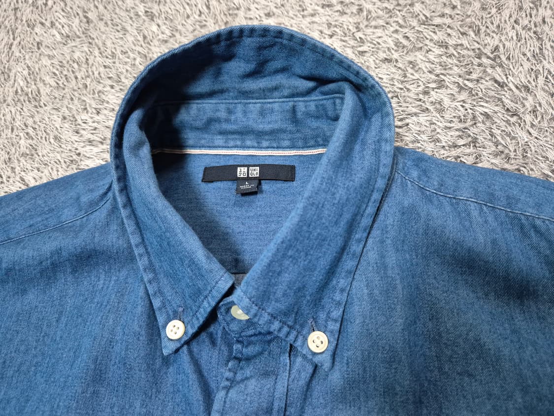 유니클로 남성 데님셔츠 L 상품이미지3
