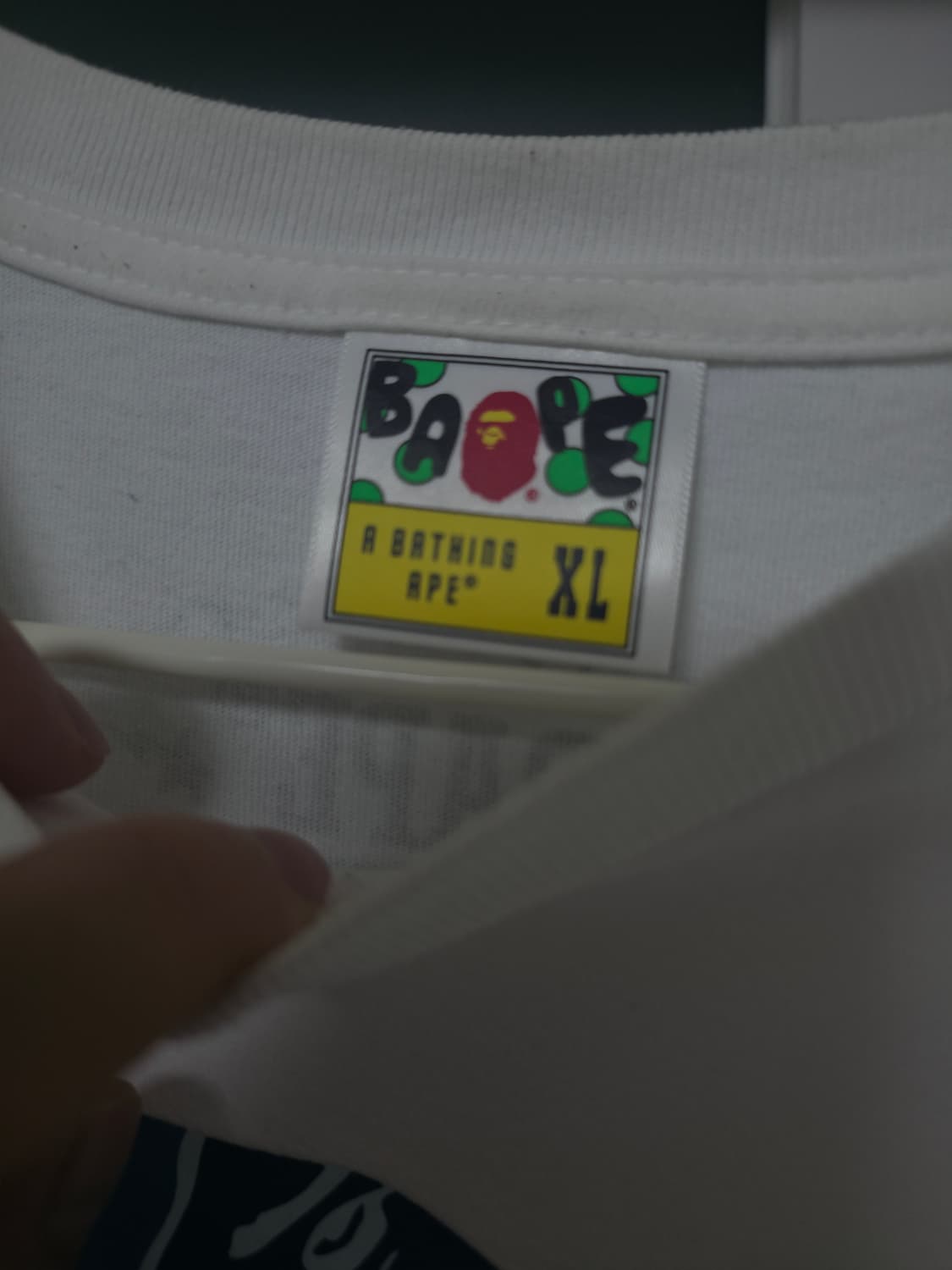 베이프 재팬 한정판 티셔츠 화이트 XL 상품이미지2