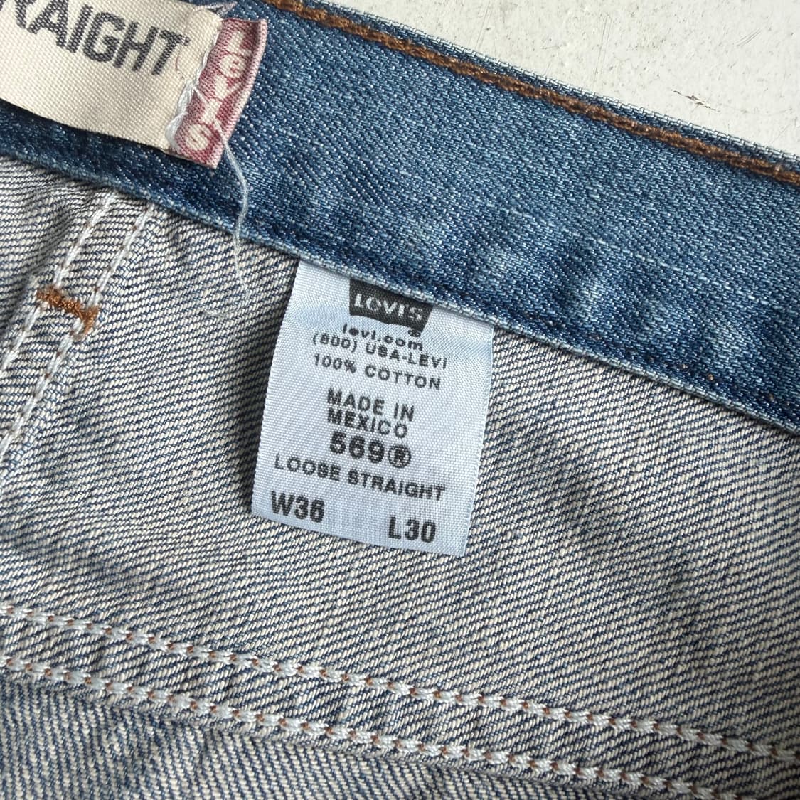 00s 리바이스 569 빈티지 데님팬츠 36x30 상품이미지6