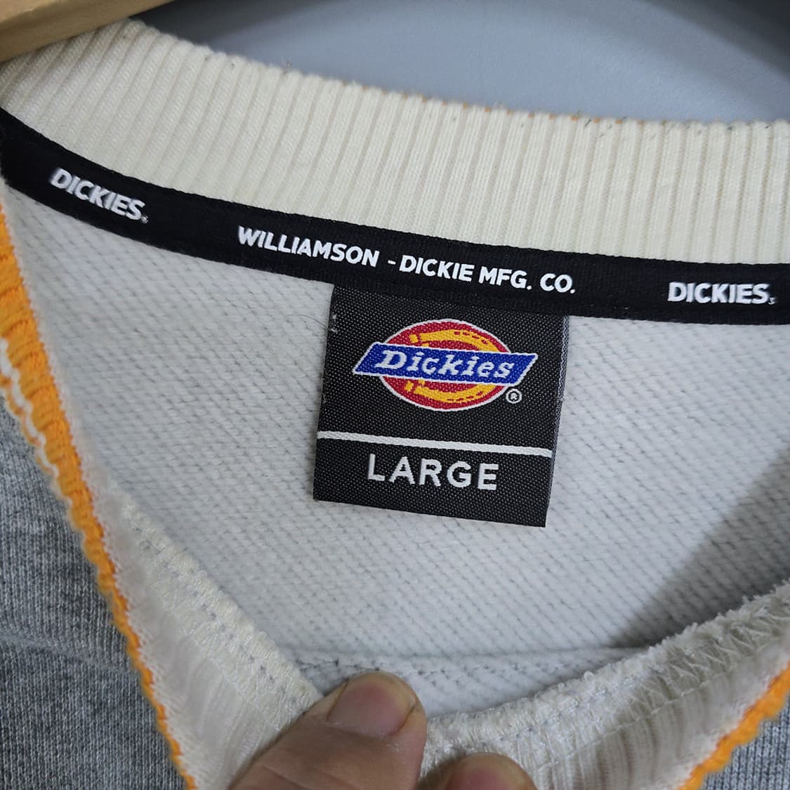 디키즈 배색넥 로고 맨투맨 L 상품이미지6