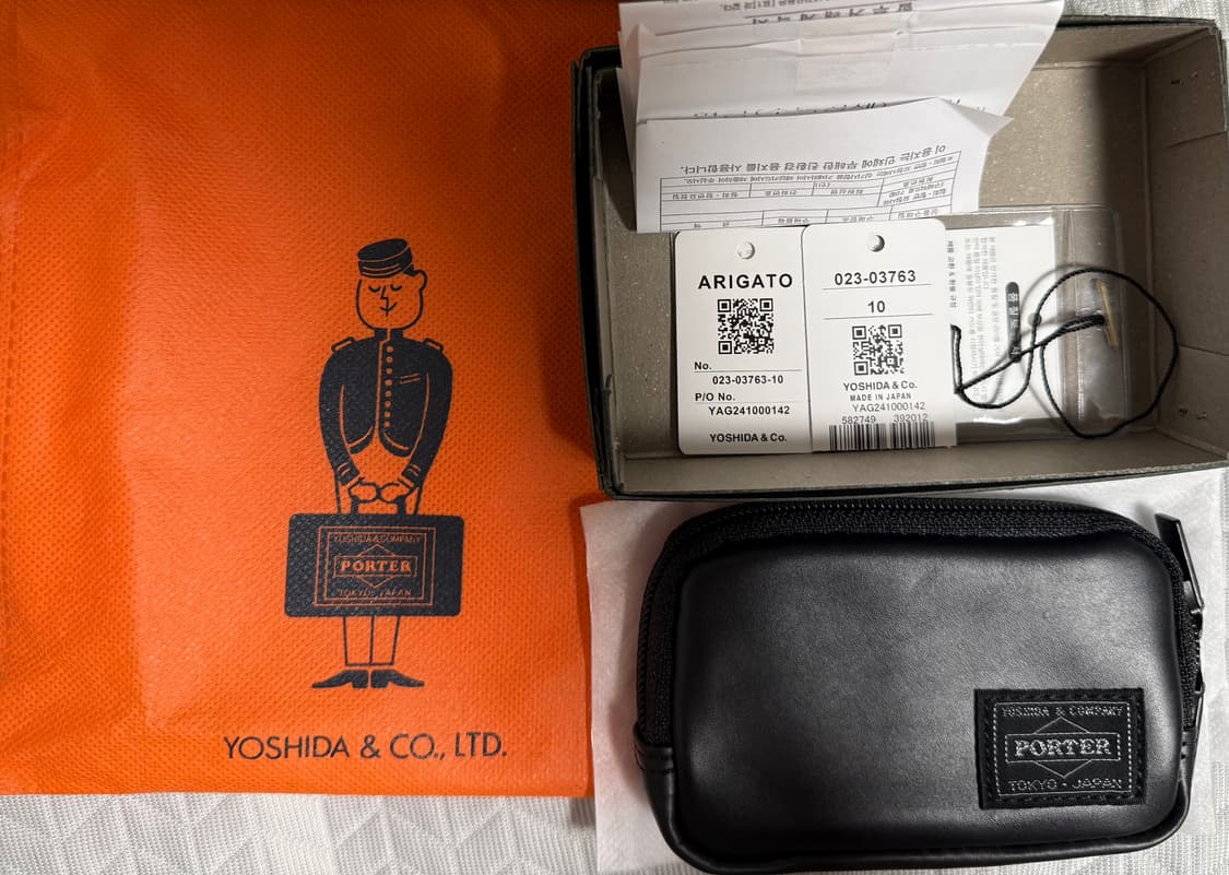 포터 알루프 블랙 코인지갑 새상품 (크림에서 이득보세요 상품이미지2