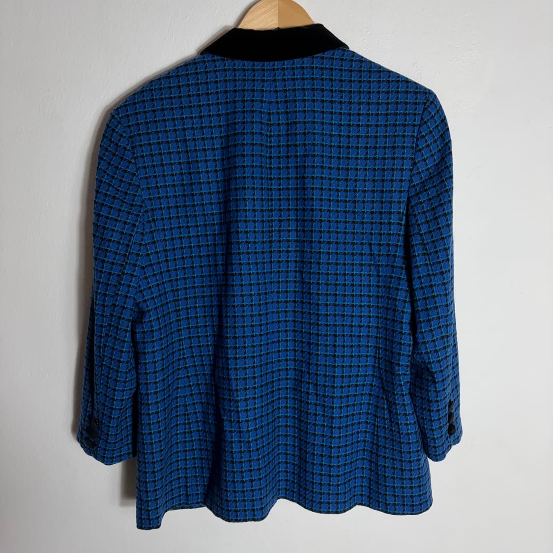 90s 펜들턴 빈티지 블루 하운드투스 체크 울 자켓(Free) 상품이미지2