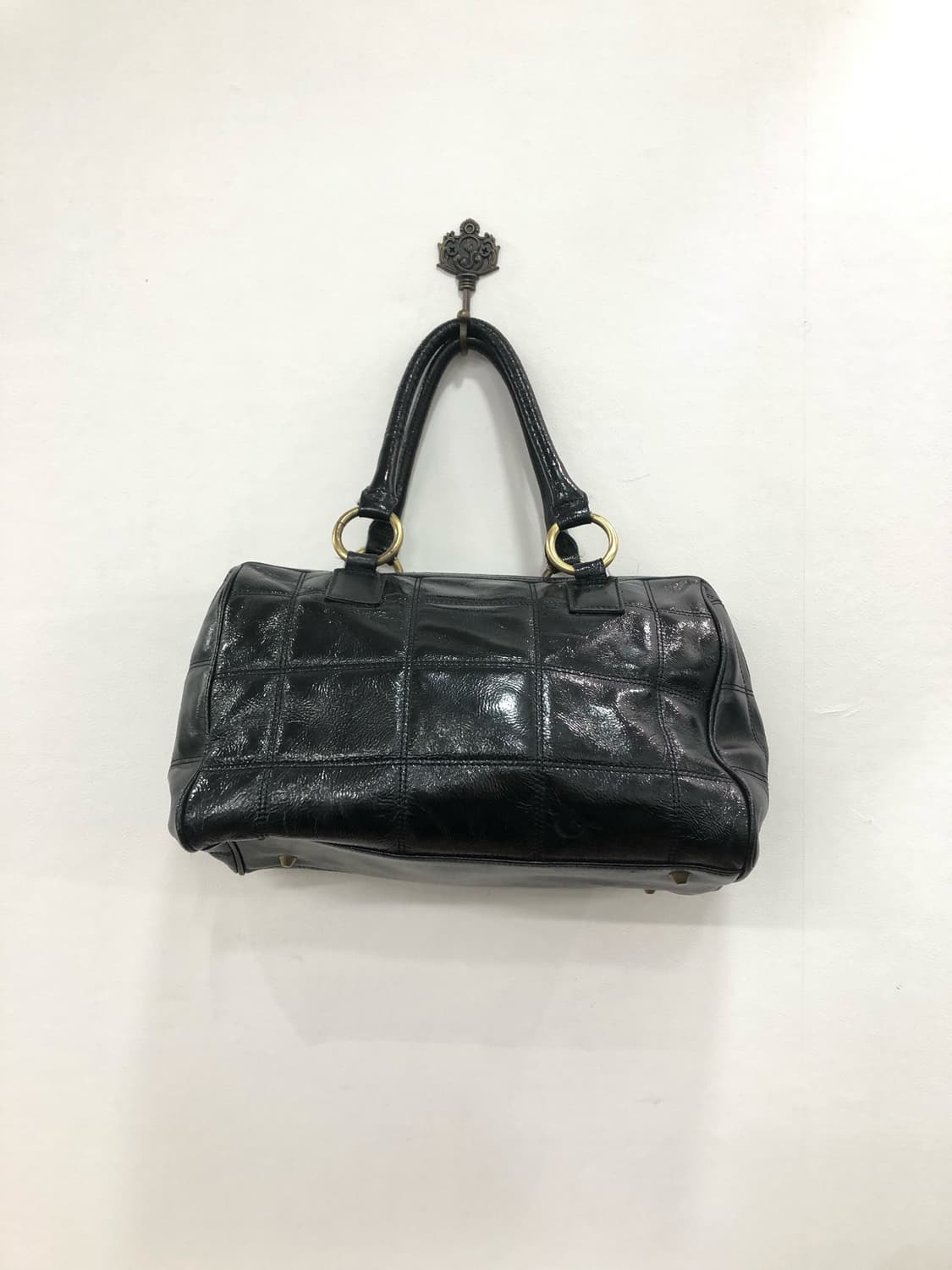 MISSONI black stud leather boston bag 상품이미지4