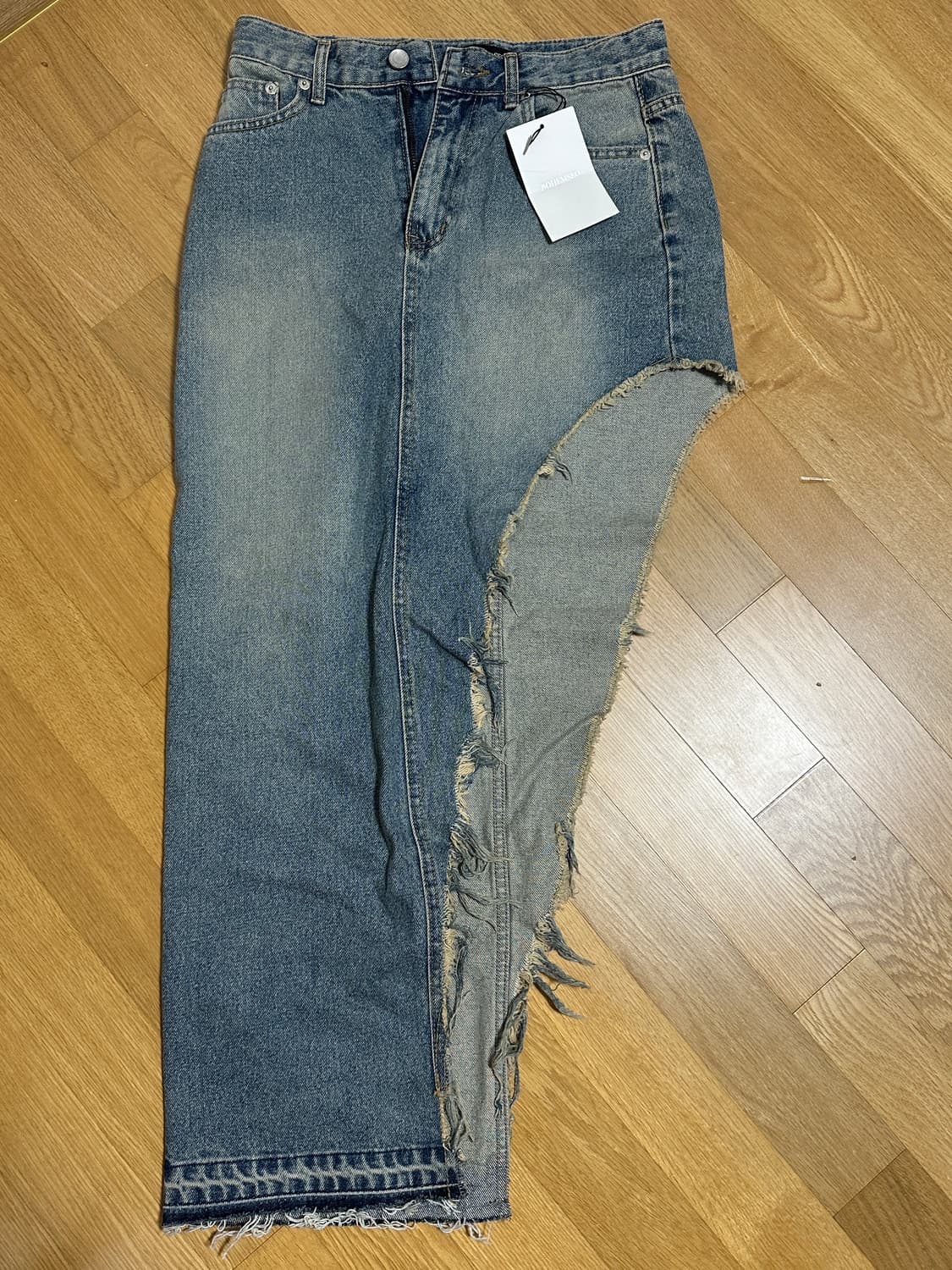 Bohemian Seoul 언발란스 데님 롱 스커트 M 상품이미지1