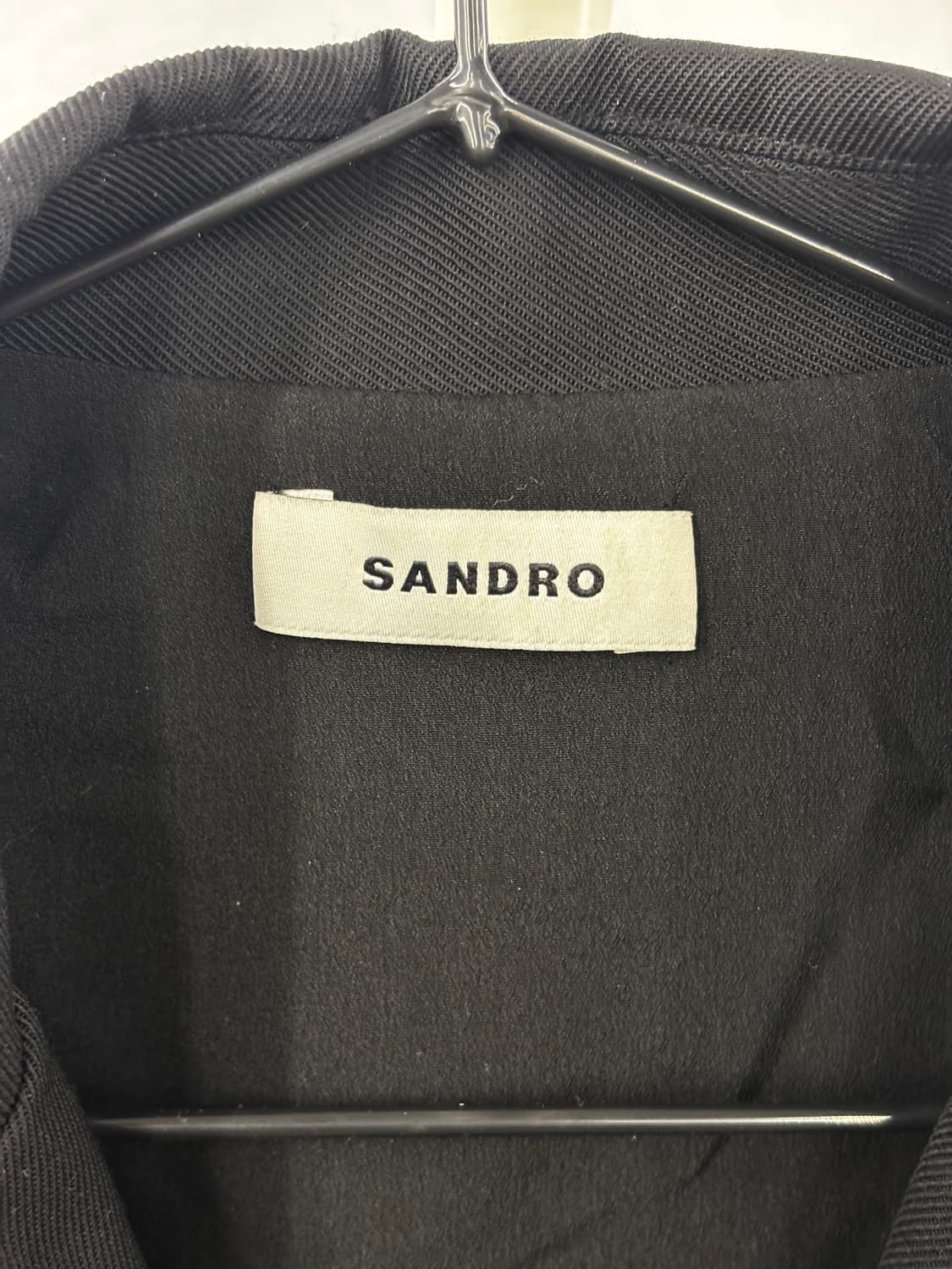 Sandro 플리츠 배색 블랙 원피스 54 상품이미지4