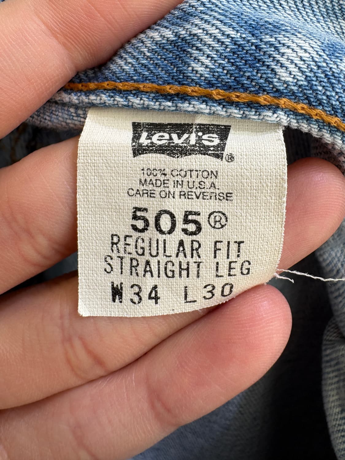 90's LEVIS 505 (Made in USA) 데님팬츠 상품이미지7