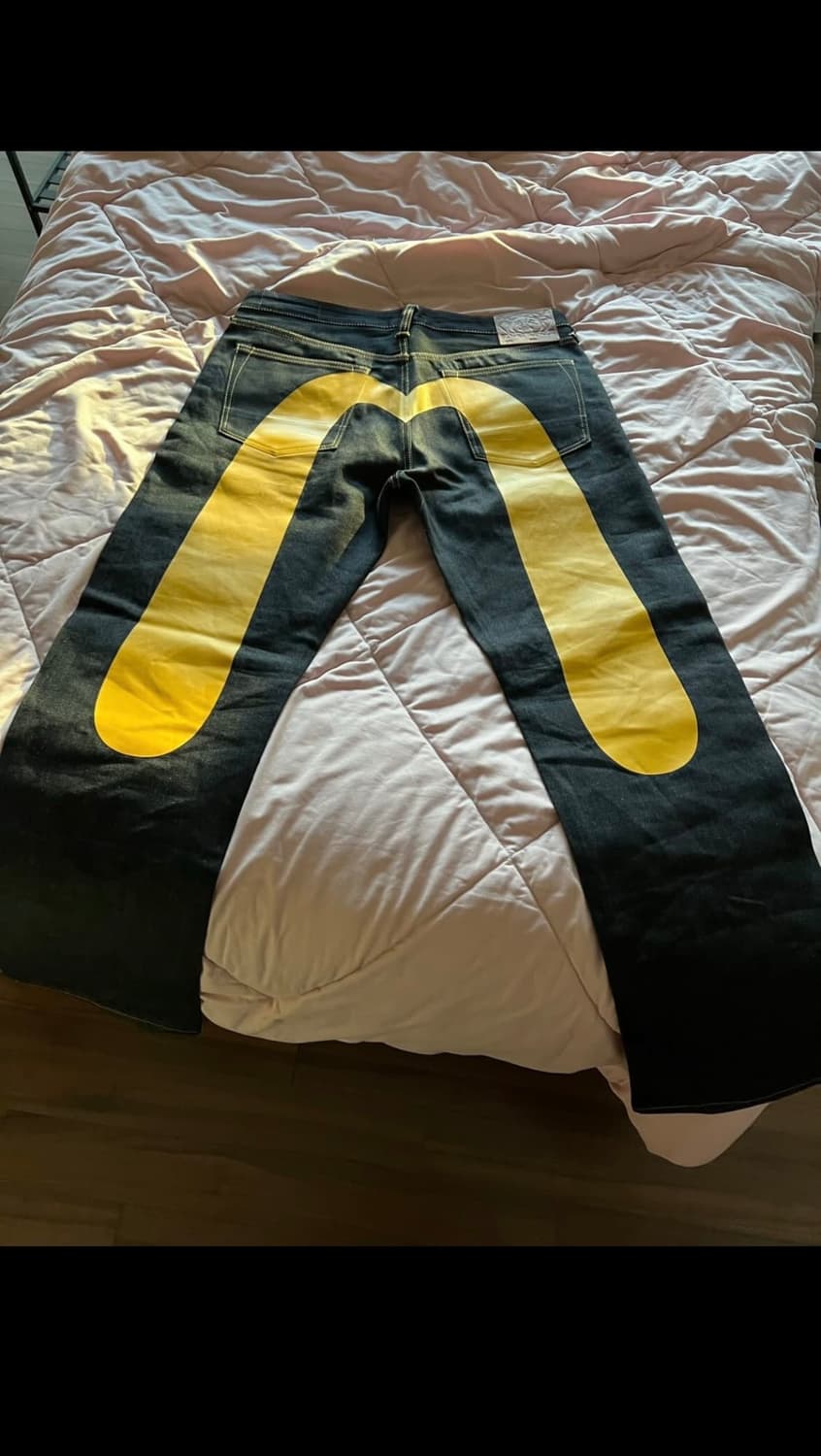 에비수 다이콕 프린트 배기핏 진 상품이미지3