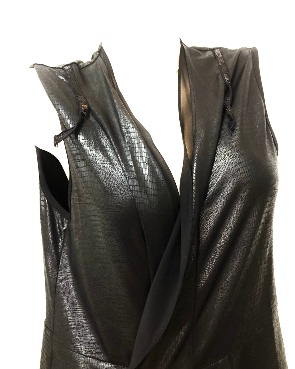 black sequin detail layered vest  상품이미지5