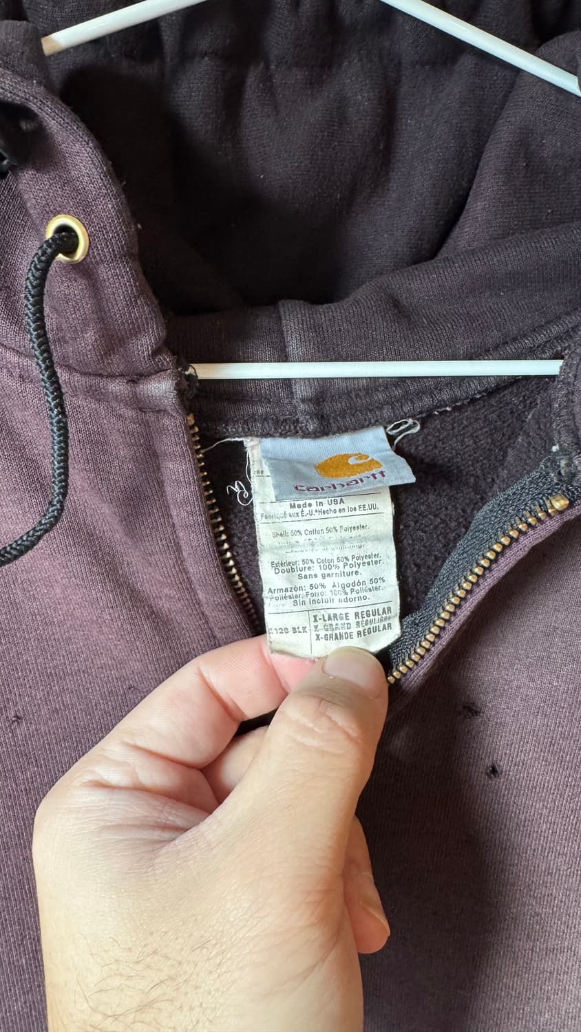 빈티지 페이디드 Carhartt 후디 상품이미지5