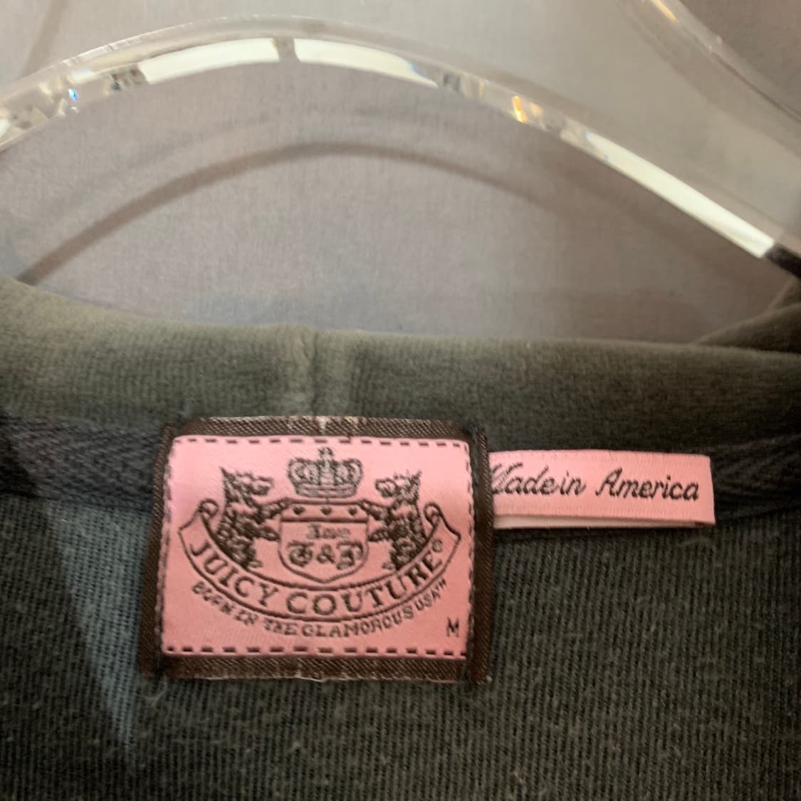 M 쥬시꾸뛰르 벨벳 벨루어 Y2K 후드집업 상품이미지4