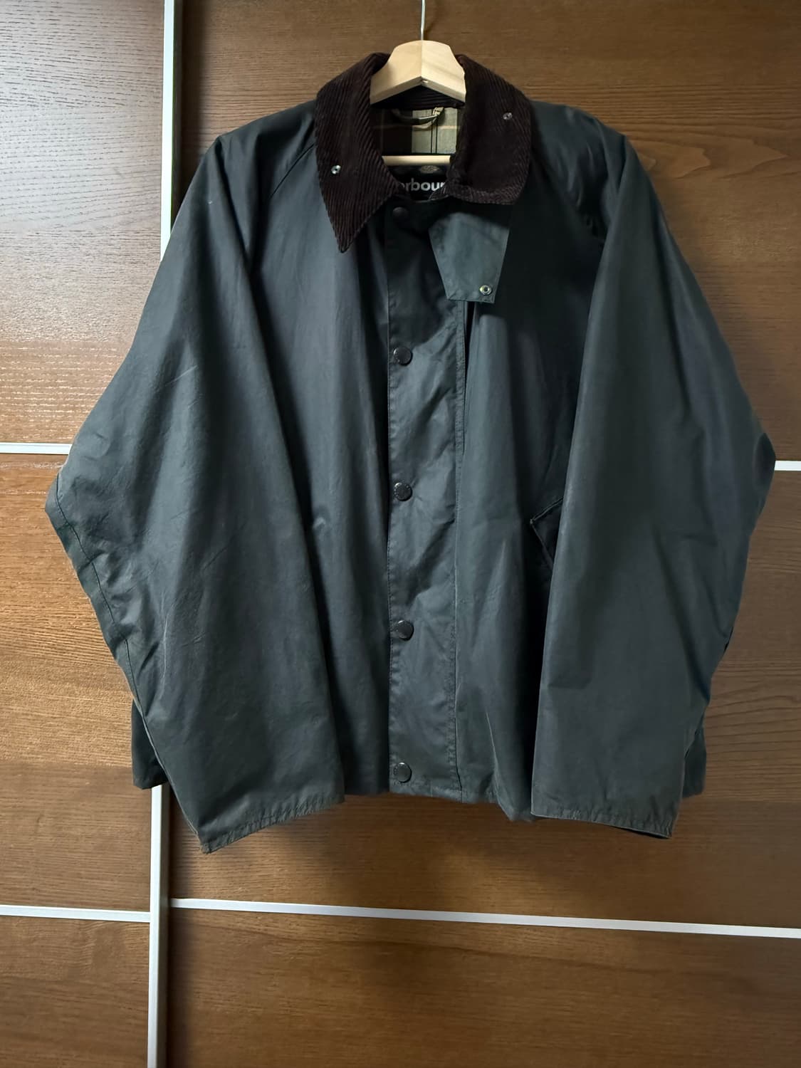 (신형탭, 국내정품) 바버 트랜스포트 왁스 자켓 세이지 42 상품이미지1