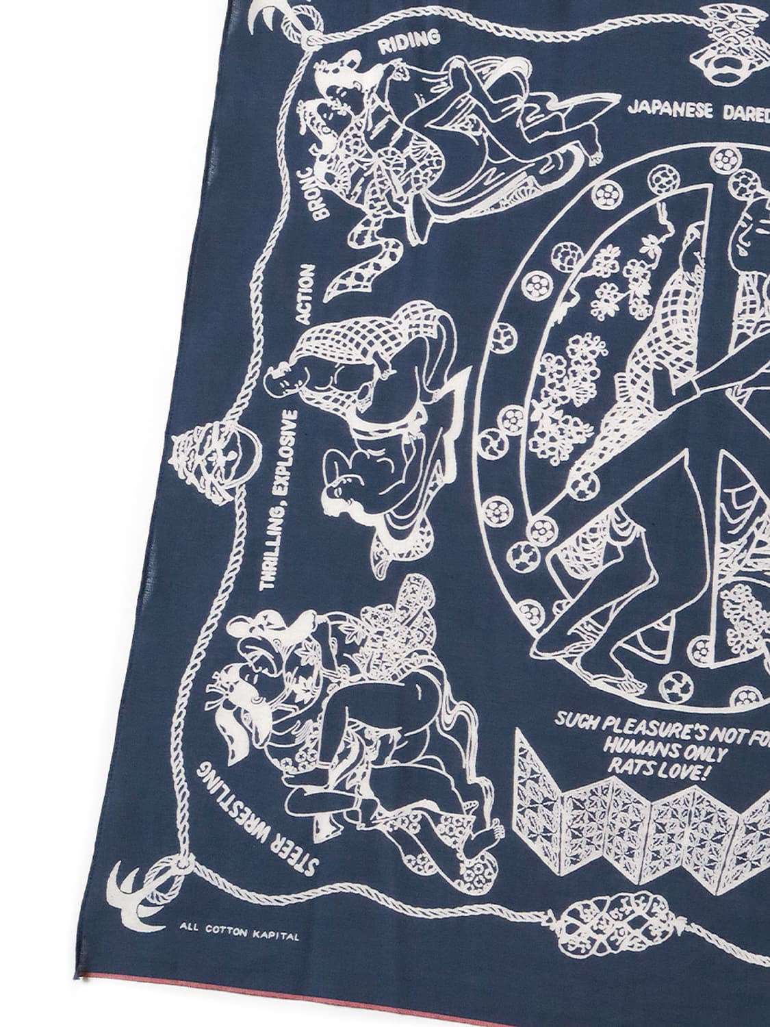 캐피탈 패스트컬러 셀비지 반다나 요바이 네이비 상품이미지3