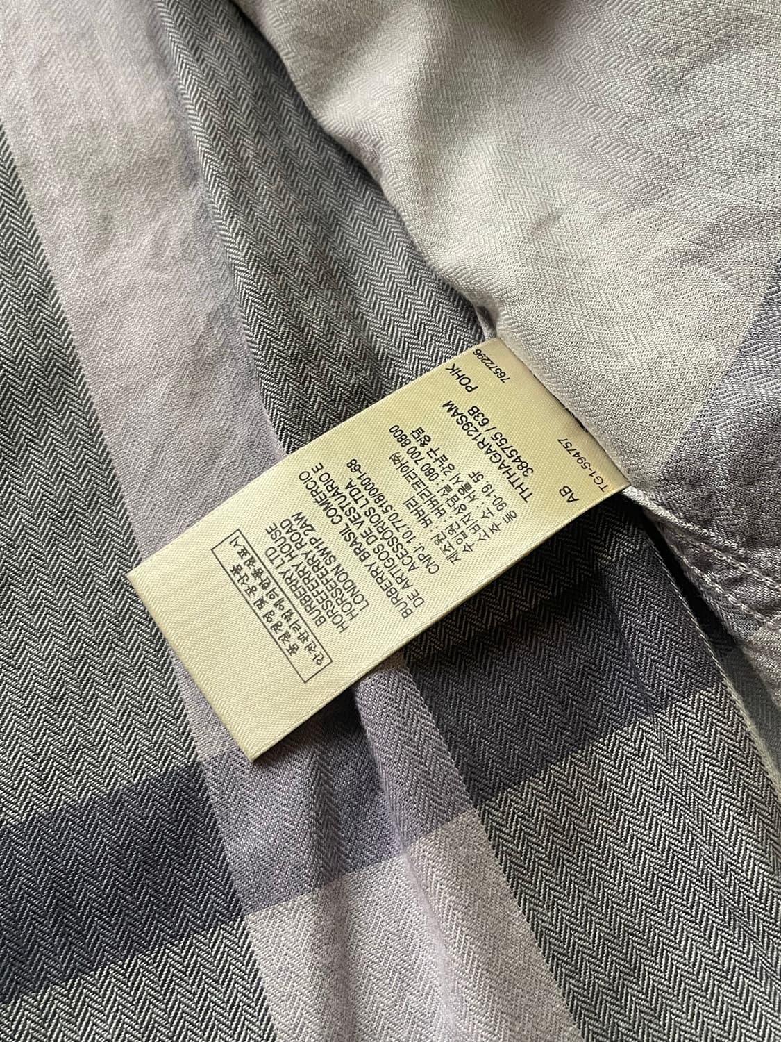 [정품] 버버리 브릿 셔츠 자이언트 체크 셔츠 상품이미지7