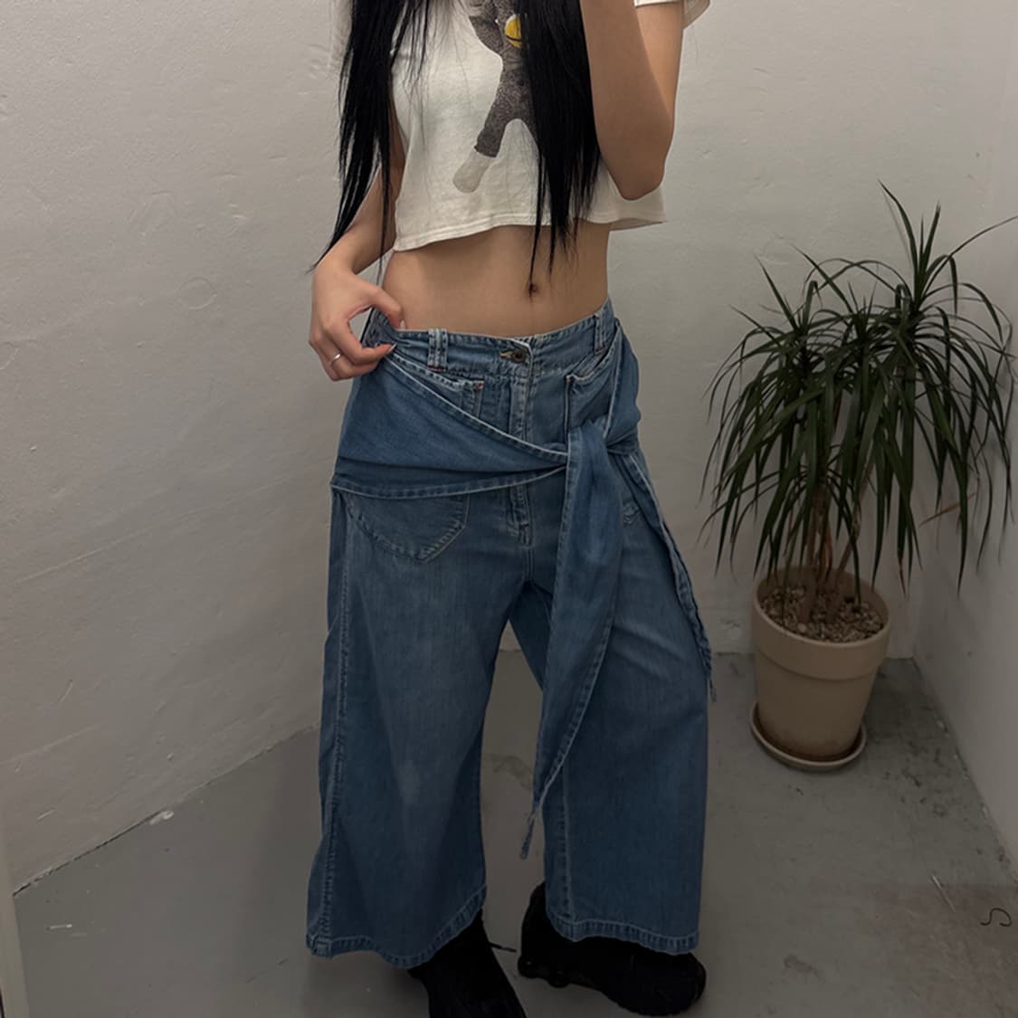 캐피탈 KAPITAL Wide Pants 상품이미지2