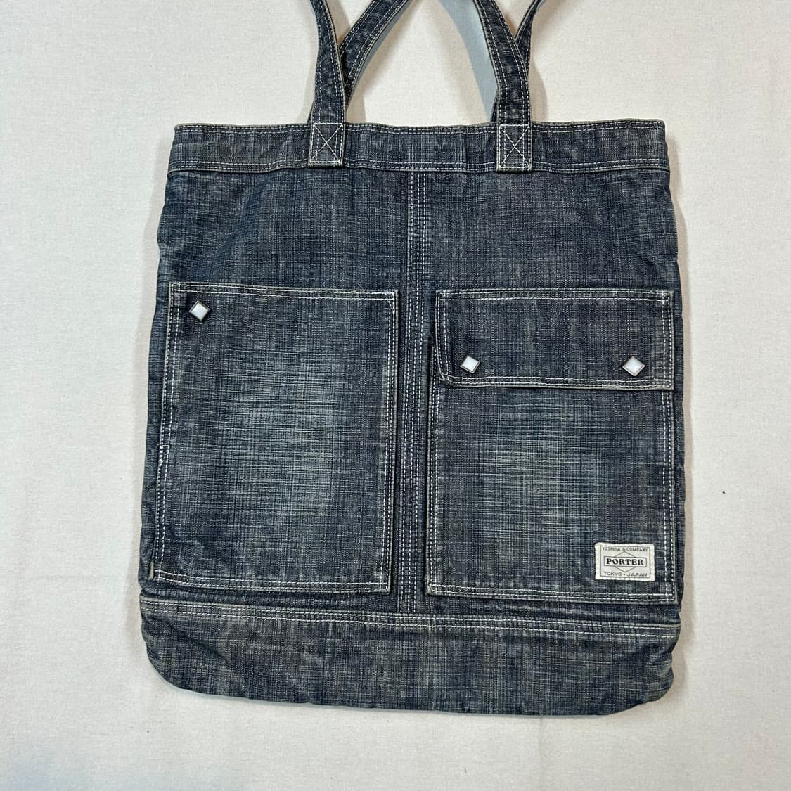 요시다 포터 코튼 데님 숄더백 토트백 P01 상품이미지2