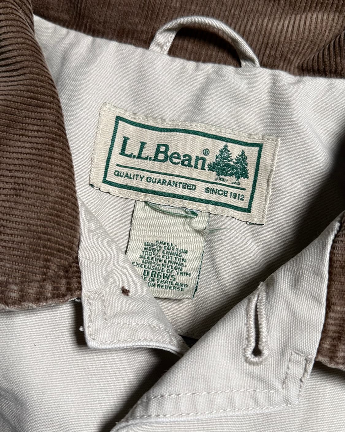 90-00‘s 엘엘빈 코튼 필드 자켓 XL 상품이미지5