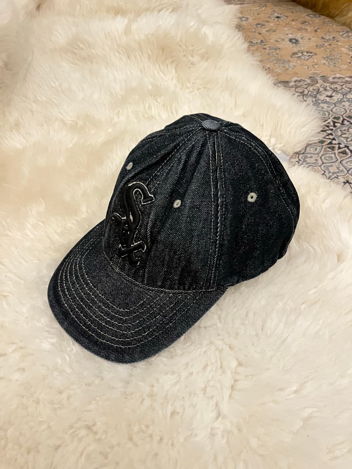black blue mlb vintage hat 상품이미지3
