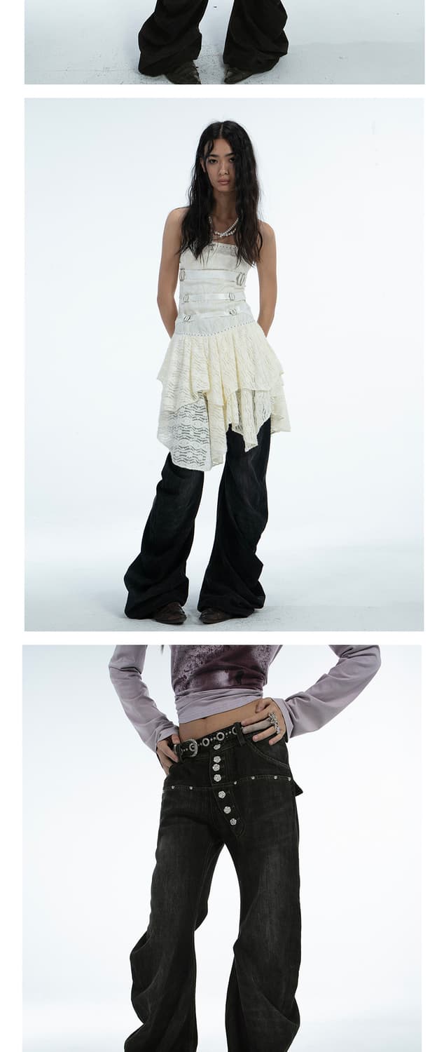 더블펀치 데님 팬츠 (S) 상품이미지3