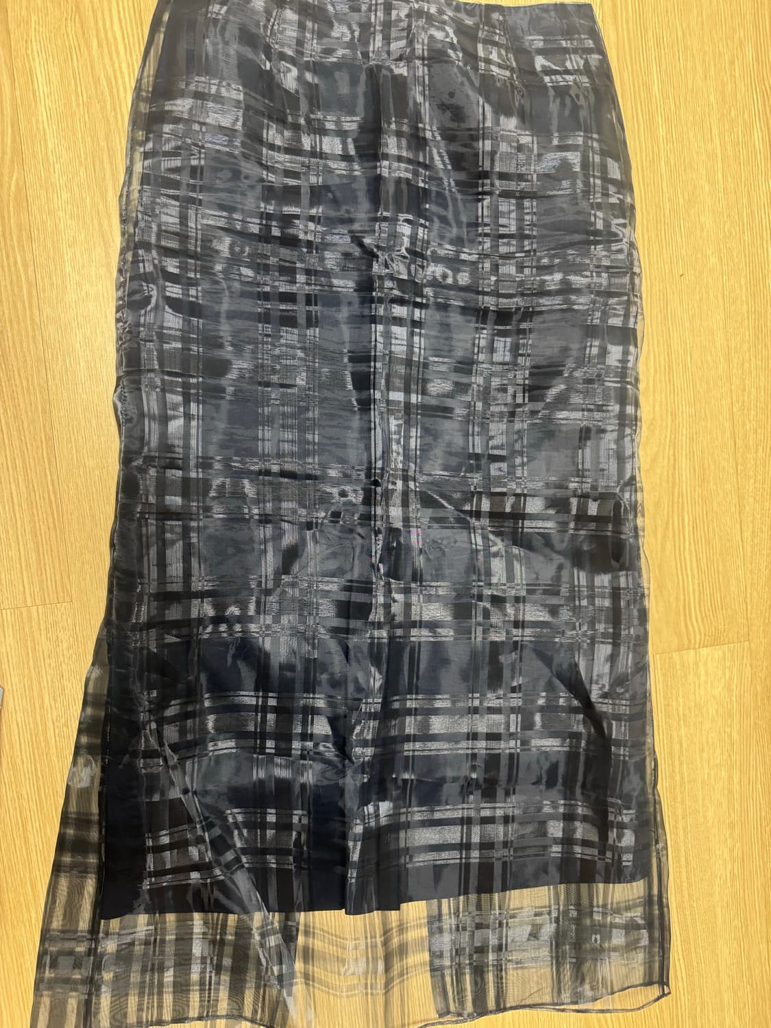 Hwi CHECK SHEER SKIRT 1사이즈 상품이미지2