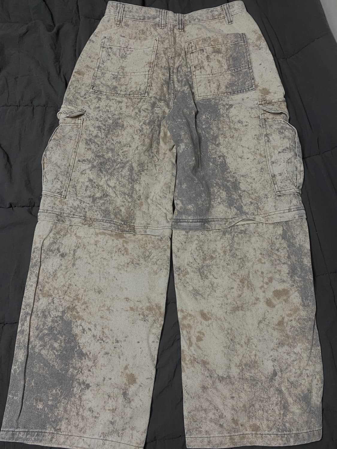 Zara blurred camouflage 카고 팬츠 상품이미지2