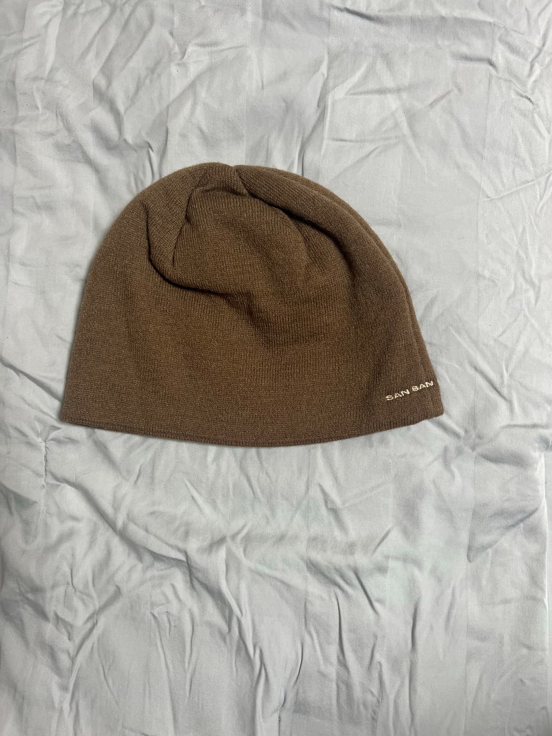 산산기어 로고 비니 브라운 22FW 상품이미지2