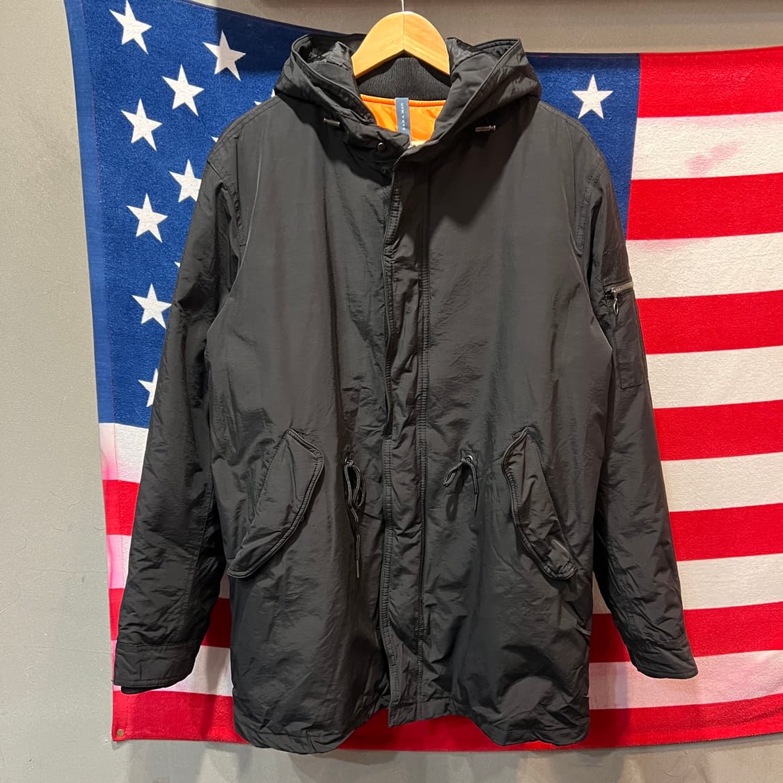 자라 블랙 후드야상 자켓 상품이미지1